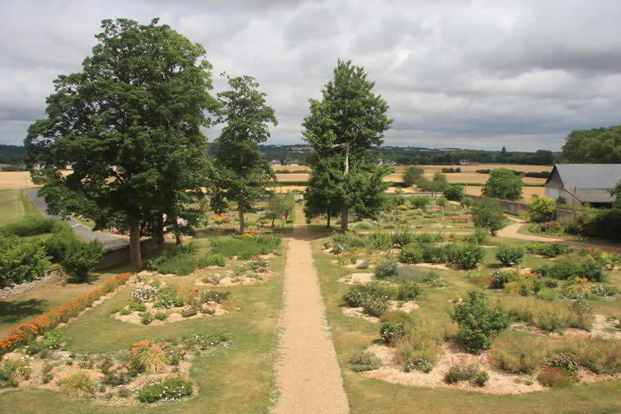 Rose garden at Manoir de la Possonniere