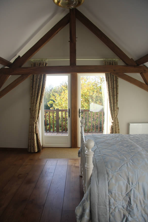 Sunset bedroom patio doors to balcony